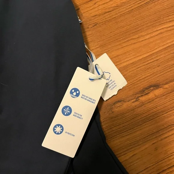 Southern Tide Navy Mixed Media Full Zip Jacket NWT Size S - Picture 3 of 6